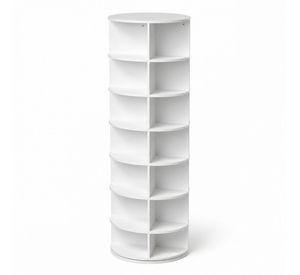 Zapatero Giratorio Orbit Blanco 7 Niveles 28 Compartimientos 60x60x160