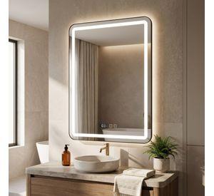 Espejo Inteligente Con Luz Led Tactil Para Baño 80x100cm Transparente