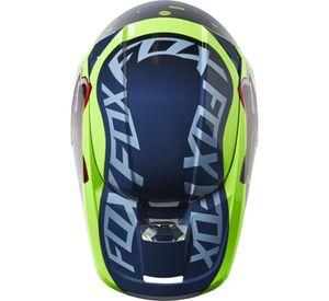 Casco Moto Niño V1 Venz Azul Fox