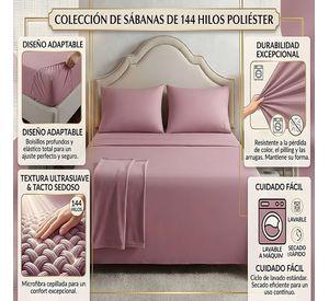 SET DE SABANAS DE 144 HILOS 1,5 PLAZA W4