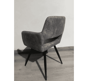 Pack 4 Butacas de Comedor Burgos Ecocuero Vintage con Patas de Metal | Silla Moderna para Living