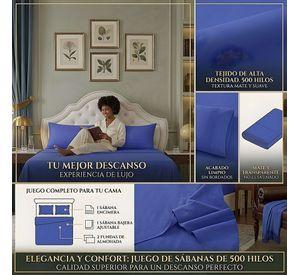 KIT DE SABANAS DE 500 HILOS 1,5 PLAZA W9