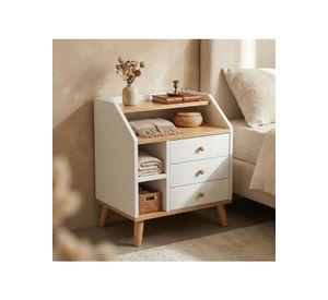 Velador Vanguardia 3 Cajones Homer Design 50*30*61