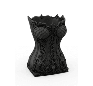 Elegante Organizador Prints Patro - Estilo Corse Gótico Negro