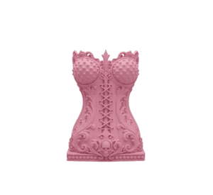 Elegante Organizador Prints Patro - Estilo Corse Gótico Rosado