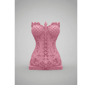 Elegante Organizador Prints Patro - Estilo Corse Gótico Rosado