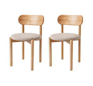 Pack 2 Sillas de Comedor Bali Madera Natural