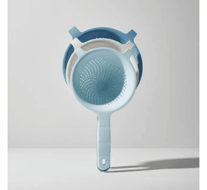 Set Coladores Plasticos Apilables Con Mango