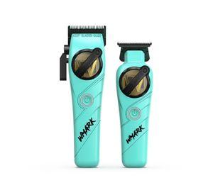 Kit Combo Cortadora Pelo y Trimmer Wmark NG 8613 Celeste Profesional