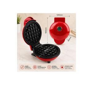 Waflera Eléctrica Compacta 350W Antiadherente con Luz Cocina