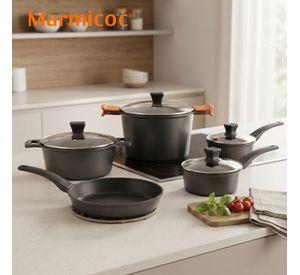 Batería de Cocina Marmicoc Therm Orange 9 Piezas