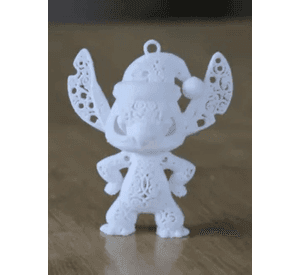 Adorno navideño ornamental de Stitch