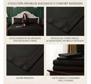 KIT DE SABANAS DE 500 HILOS 2 PLAZAS W2