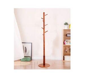 Perchero Colgador De Pie Madera 8 Ganchos Armable 172x38cm