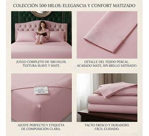 KIT DE SABANAS DE 500 HILOS 1 PLAZA W7