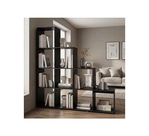 Organizador Repisa Estante Exhibición Para Living Librero Color Negro