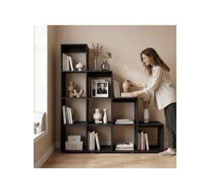 Organizador Repisa Estante Exhibición Para Living Librero Color Negro