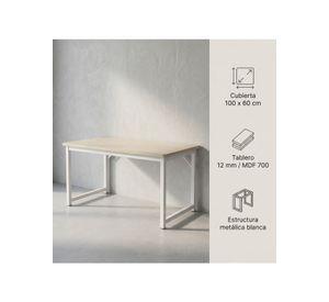 Escritorio Moderno Luciana Oficina Madera 100x60x75cm Marrón