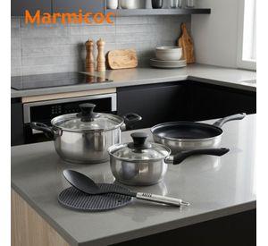 Batería de Cocina Marmicoc Bali 7 Piezas