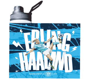 Botella Estampada Erling Haaland, Man City 2 Regalo 850ml