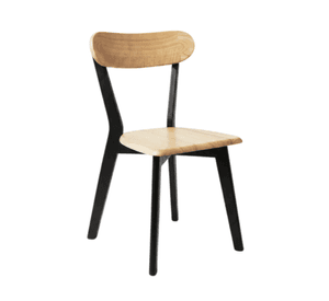 Silla Fresno para Comedor o Terraza de Madera Negro Natural