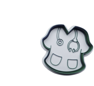 Cortador de Galletas de Uniforme Médico de Enfermera