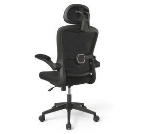 Silla Ergonómica Oficina Soporte Lumbar Ajustable Giratorio Negro