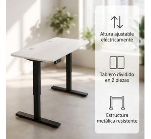 Escritorio Altura Ajustable Eléctrico 140cm Profesional Blanco