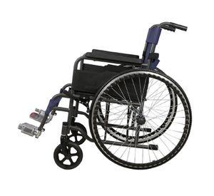 Silla de Ruedas Standard Plegable Azul Óscuro