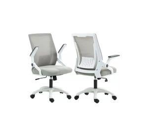 Silla De Oficina Escritorio Ejecutiva Con Asiento De Memoria Blanco Con Gris