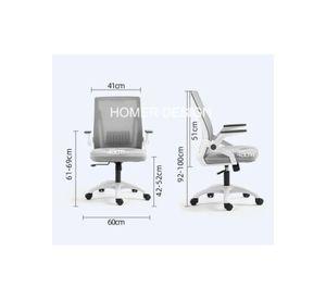 Silla De Oficina Escritorio Ejecutiva Con Asiento De Memoria Blanco Con Gris