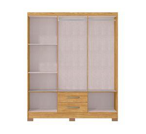 Clóset 6 puertas Classic marroco ripado 188x156.6x46.5 cm
