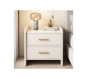 Velador Vanguardia Con 2 Cajones Homer Design 47*40*40
