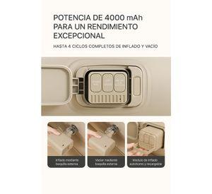 Colchón Inflable Eléctrico Inflador Con Linterna 1 Plaza Amarillo