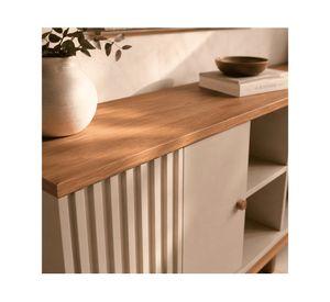 Rack TV Florencia 70" nogal beige