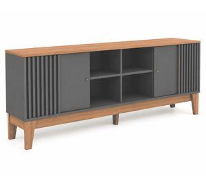 Rack TV Florencia 70" nogal grafito