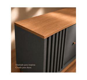 Rack TV Florencia 70" nogal grafito