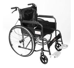 Silla de Ruedas Standard Plegable Negro