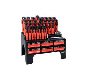 Set de Destornilladores Nappo 100 Piezas Puntas Magneticas