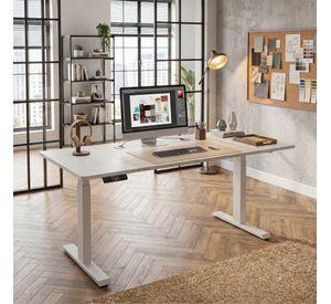 Escritorio Altura Ajustable Eléctrico 120cm Profesional Duo Arce