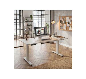 Escritorio Altura Ajustable Eléctrico 120cm Profesional Duo Arce