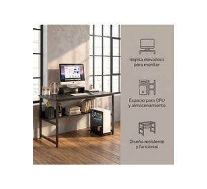 Escritorio Con Elevador De Monitor Y Organizadores 100x50x72 Negro