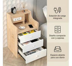 Velador Premium Moderno Con Echufe 3 Tiras 45x35x68cm