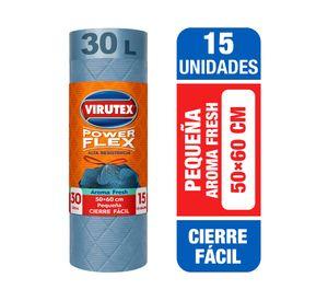 Bolsa de basura Power flex 50x60 cm 15 un.
