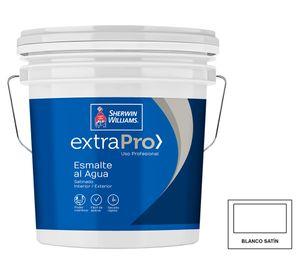 Esmalte al agua Extra Pro blanco satín 1 tineta
