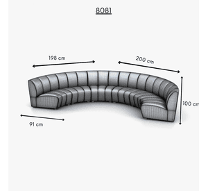 Sofa Seccional 5 Cuerpos Para Living Arizona Daniels 8081