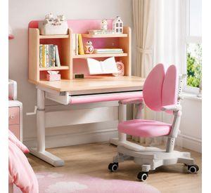 ESCRITORIO DE NIÑA AJUSTABLE EN ALTURA CON SOPORTE MAS SILLA