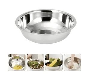 Pack de 5 bowls de acero inoxidable nice ideal para mezclar