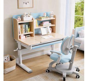ESCRITORIO DE NIÑO AJUSTABLE EN ALTURA CON SOPORTE MAS SILLA