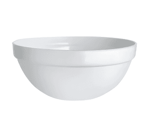 Set de 6 pocillo compotera 10 cms policarbonato Blanca
